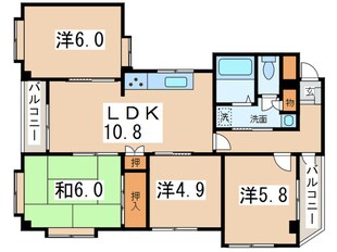 レガ－ル湘南の物件間取画像